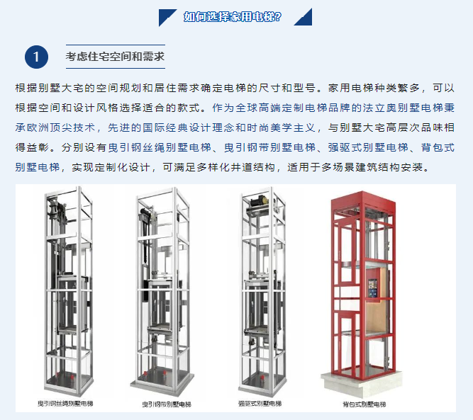 怎样选择家用电梯
